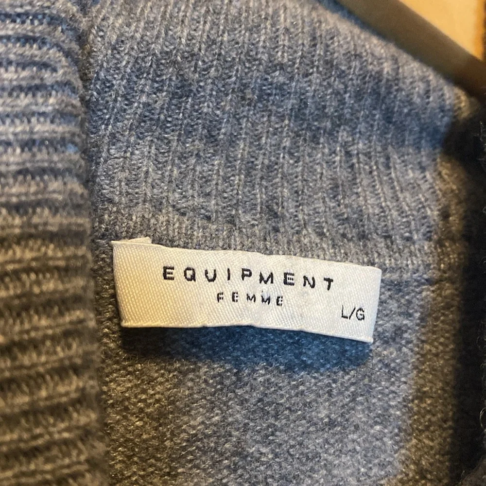 Equipment Delafine 100% Cashmere Sweater Women’s Large Gray - Picture 6 of 13